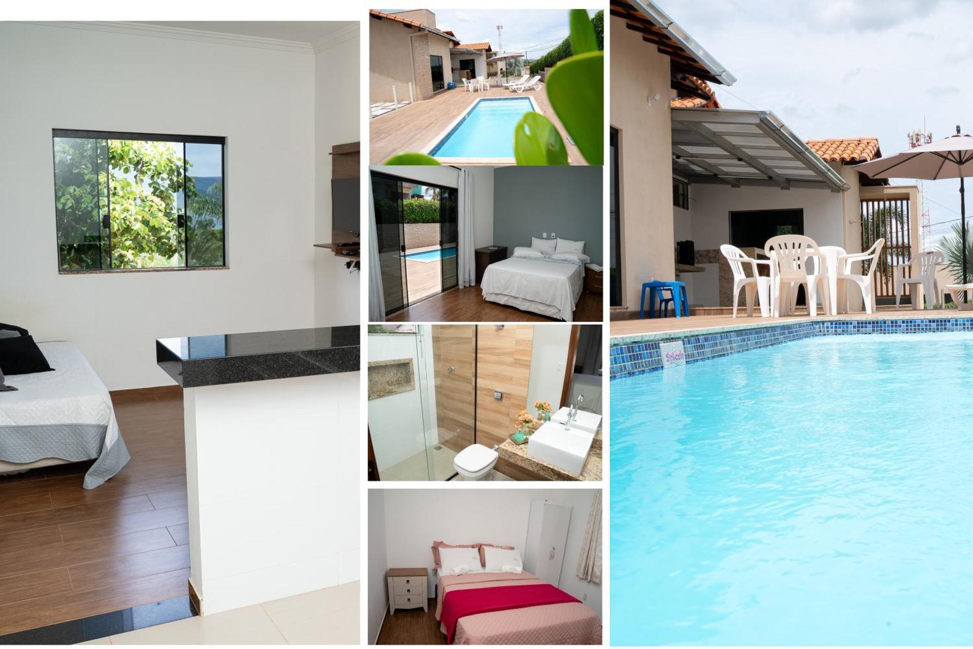 Casa Com Piscina Vista Para Lago, 03 Quartos Confortaveis Capitólio Dış mekan fotoğraf